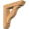 Ekena Millwork Funston Slat Smooth Bracket w/ Offset Brace, Western Red Cedar, 5 1/2"W x 22"D x 22"H BKT0604X22X22FST06SWR - alternate 1